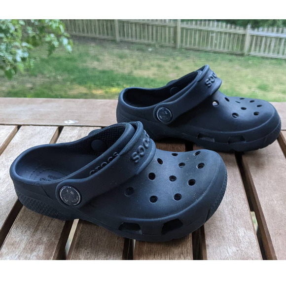 Crocs Kids Classic Clog Slip On  Navy Blue Size 9 - Picture 4 of 7